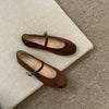 Cocoa Yacht Club Velvet Mary Jane Ballet Shoes