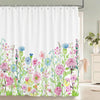 Cocoa Yacht Club Flowers Butterfly Pattern Shower Curtains