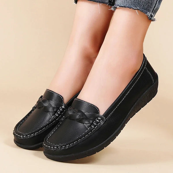 Cocoa Yacht Club Wedge Leather Shoes