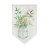 Cocoa Yacht Club Triangle Flag Kitchen Plant Pattern Short Curtain