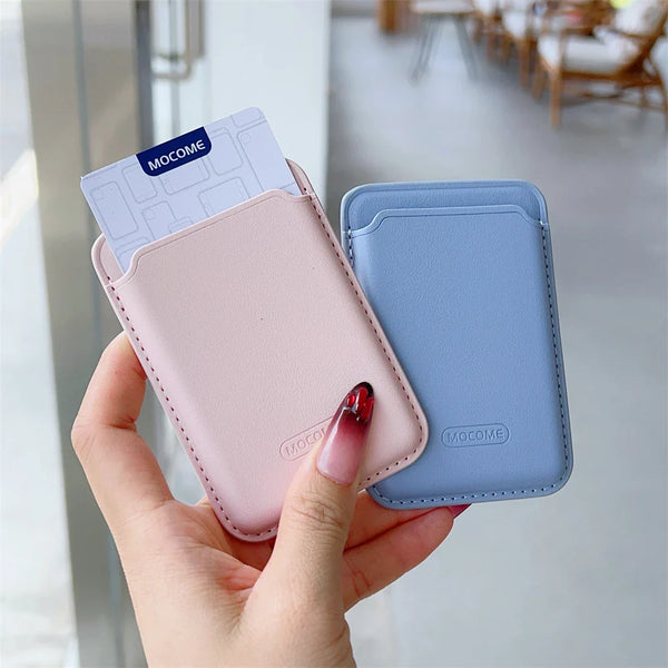 MagSafe Leather Wallet Card Holder for iPhoneGalaxy
