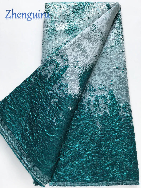 Cocoa Yacht Club Nigerian Jacquard Fabric