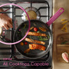 Cocoa Yacht Club Kitchen Cookware Sets, 16 Pcs, Rose Pink