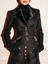 Cocoa Yacht Club Gold Keyhole Jacket & Pants Set