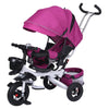 4 in 1 Folding Kids Trike Sit & Lying Toddler Stroller with Large Canopy