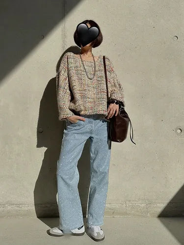 Tweed Knit Jacket