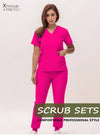 Nurse Uniforms V-neck Scrub Sets Surgical Workwear