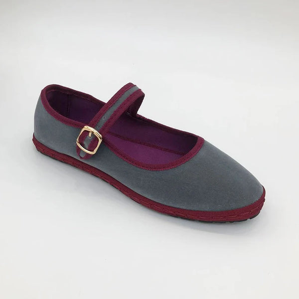 Cocoa Yacht Club Gray Mary Jeans Flats