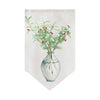 Cocoa Yacht Club Triangle Flag Kitchen Plant Pattern Short Curtain