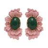 Cocoa Yacht Club Ellipse Vintage Flower Earrings