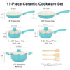 Cocoa Yacht Club 11 piece Non Stick Cookware Set