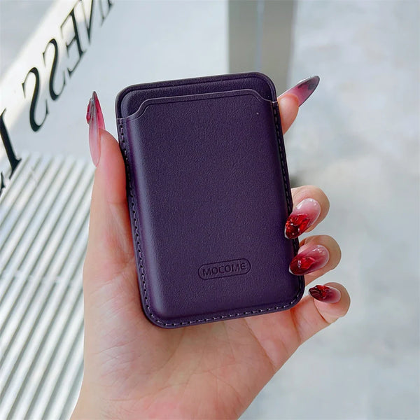 MagSafe Leather Wallet Card Holder for iPhoneGalaxy