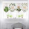 Cocoa Yacht Club Triangle Flag Kitchen Plant Pattern Short Curtain