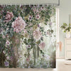 Cocoa Yacht Club Flowers Butterfly Pattern Shower Curtains