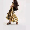 Gold & Silver Long Sequin Skirt