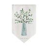 Cocoa Yacht Club Triangle Flag Kitchen Plant Pattern Short Curtain