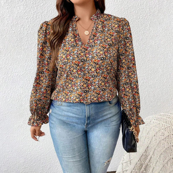 Cocoa Yacht Club Plus Size Flower Print Top