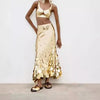 Gold & Silver Long Sequin Skirt