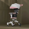One Click Folding Baby Stroller with Rotatable Seat Canopy