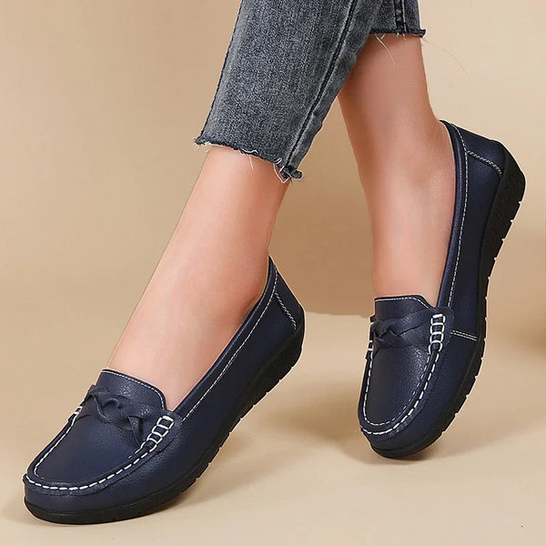 Cocoa Yacht Club Wedge Leather Shoes