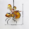 Solar Iron Insect Statue With LED Fairy Light Outdoor Waterproof Hanging Tree Ornament For Fence Yard Courtyard Garden Art Decor