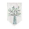 Cocoa Yacht Club Triangle Flag Kitchen Plant Pattern Short Curtain