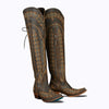 Cocoa Yacht Club American Retro Leather Western Boots