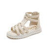 Cocoa Yacht Club Flat Weave Roman Sandals