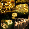 Solar String Fairy Lights 7m 12m 22m 32m LED Waterproof Outdoor Garland Solar Power Lamp Christmas For Garden Decoration
