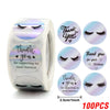 Cocoa Yacht Club BRAND YOU 100-500pcs Rainbow Laser Thank You Stickers