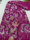 Cocoa Yacht Club African Beaded Lace Fabric