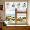Cocoa Yacht Club Short Curtain Kitchen Triangle Flag Printed Half-Curtain