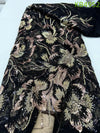 Cocoa Yacht Club African Beaded Lace Fabric