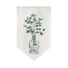 Cocoa Yacht Club Triangle Flag Kitchen Plant Pattern Short Curtain