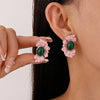 Cocoa Yacht Club Ellipse Vintage Flower Earrings