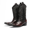 Cocoa Yacht Club Leather Cowboy Boots