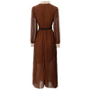 Flounced Edge Pleated Graceful Dress