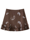 Cocoa Yacht Club Paisley Blouse & Skirt