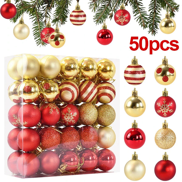 50Pcs/box Christmas Tree Balls