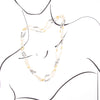 Natural Shine Grey Agate Endless Necklace