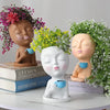 Cocoa Yacht Club Girl Face Drinking Coffee Flower Pot