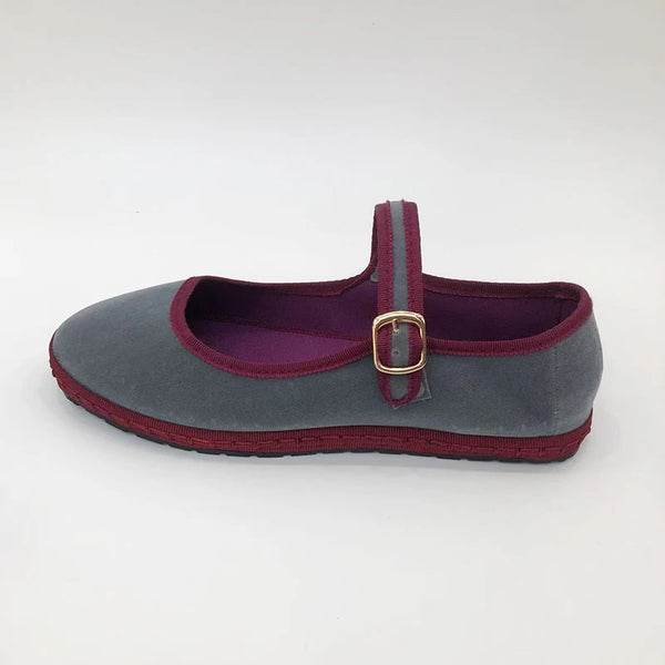 Cocoa Yacht Club Gray Mary Jeans Flats