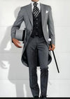 Cocoa Yacht Club Grey Long Tail Coat 3 Pieces Suit