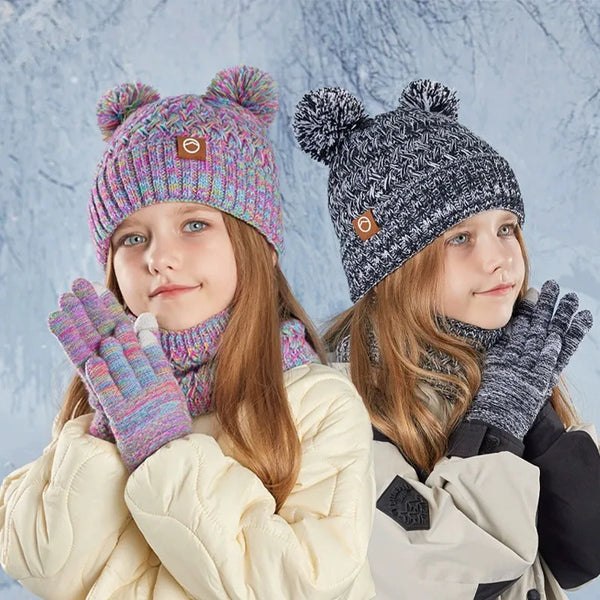 Cocoa Yacht Club Hat, Neck Scarf & Gloves Set