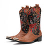 Cocoa Yacht Club Leather Cowboy Boots