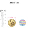 Cocoa Yacht Club BRAND YOU 100-500pcs Rainbow Laser Thank You Stickers