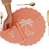 Salmon Sunset Simia Napkin - Set of 4