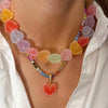 Cocoa Yacht Club Colorful Love Candy Resin Necklace
