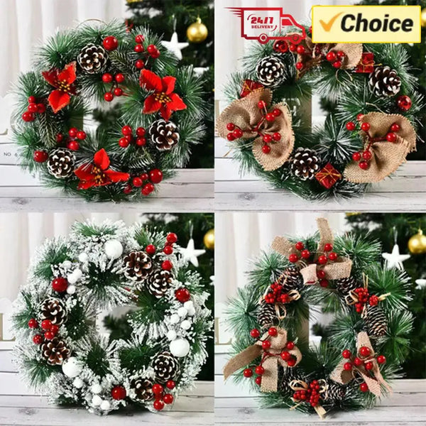 Red Christmas Wreath