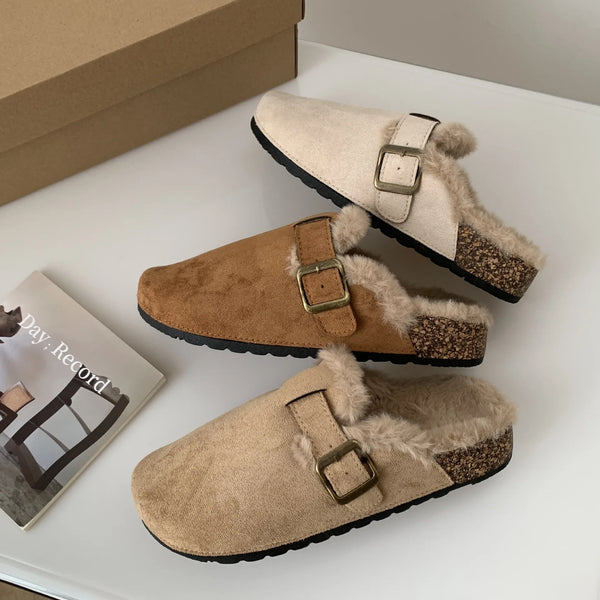 Cocoa Yacht Club Cork Plush Slippers